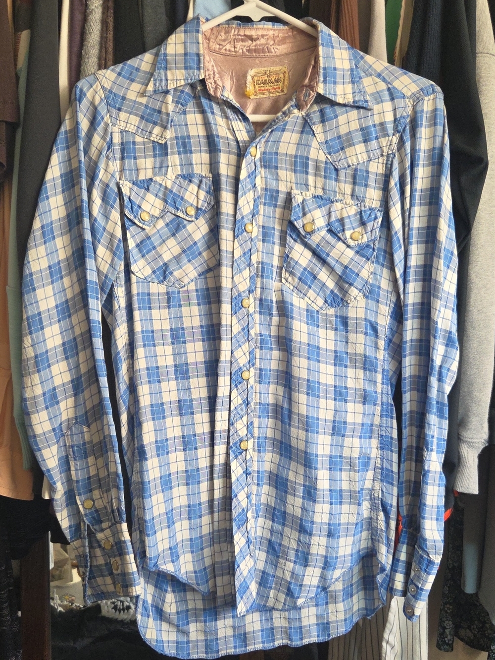 VINTAGE KARMAN Silk Western Shirt